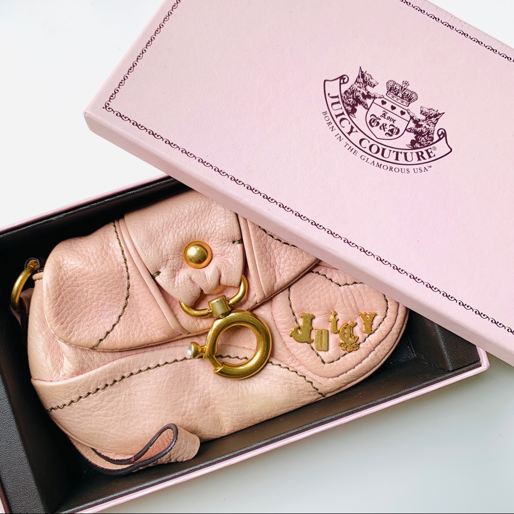Juicy Couture Pink Leather Wristlet